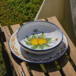Lemon plates set of 2, Sicilian Ceramic