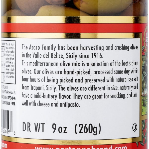 Partanna, Mediterranean Pitted Olive Mix - 9oz (260g) - Image 2