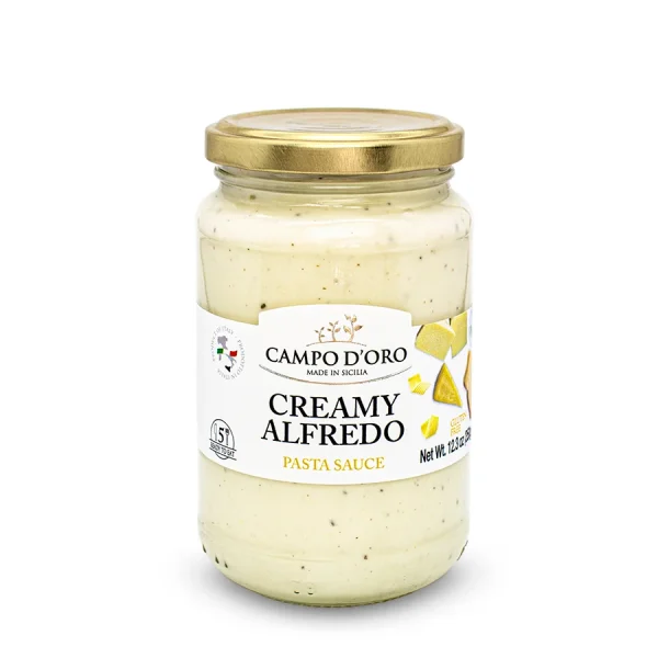 Campo d’Oro, Creamy Alfredo Pasta Sauce – 12.3 oz (350 g)