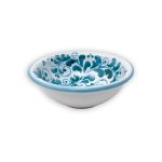 Hand-Painted Ceramic Green Bowl, Small - 13 cm (5.1 inch)