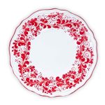 Hand-Painted Scalloped Red Plate, Sicilian Ceramic – 25 cm (10”)