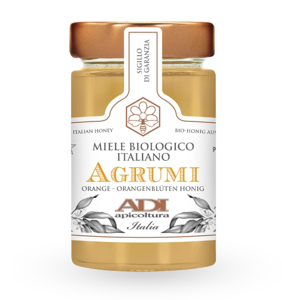 Adi Apicoltura, Organic Italian Raw Honey, Orange - 8.8 oz (250g)