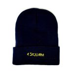 Blue Beanie with "A' Siciliana" Logo